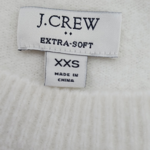 J. Crew Extra Soft Colorblock Long Sleeve Crewneck Sweater, Size XXS - Picture 6 of 10
